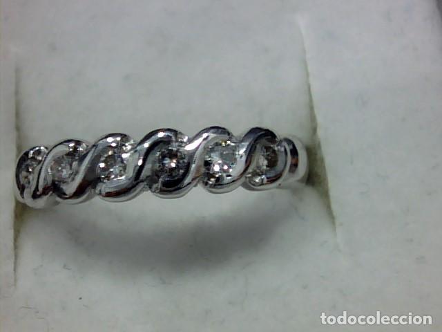 Joyeria: ANILLO ORO BLANCO 18 KL Y DIAMANTES - Foto 4