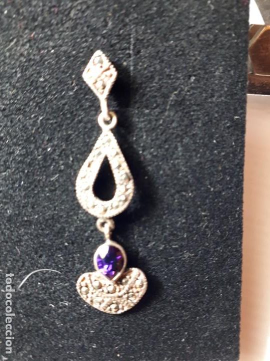 Joyeria: Preciosos pendientes antiguos en plata - Foto 3