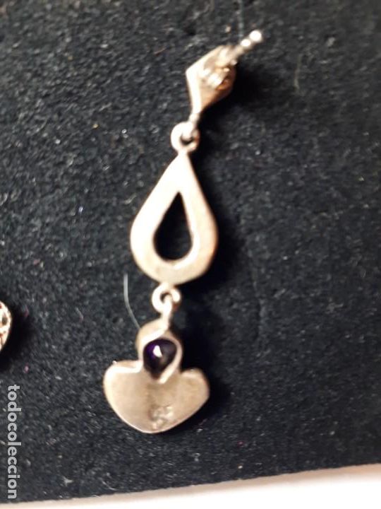 Joyeria: Preciosos pendientes antiguos en plata - Foto 4
