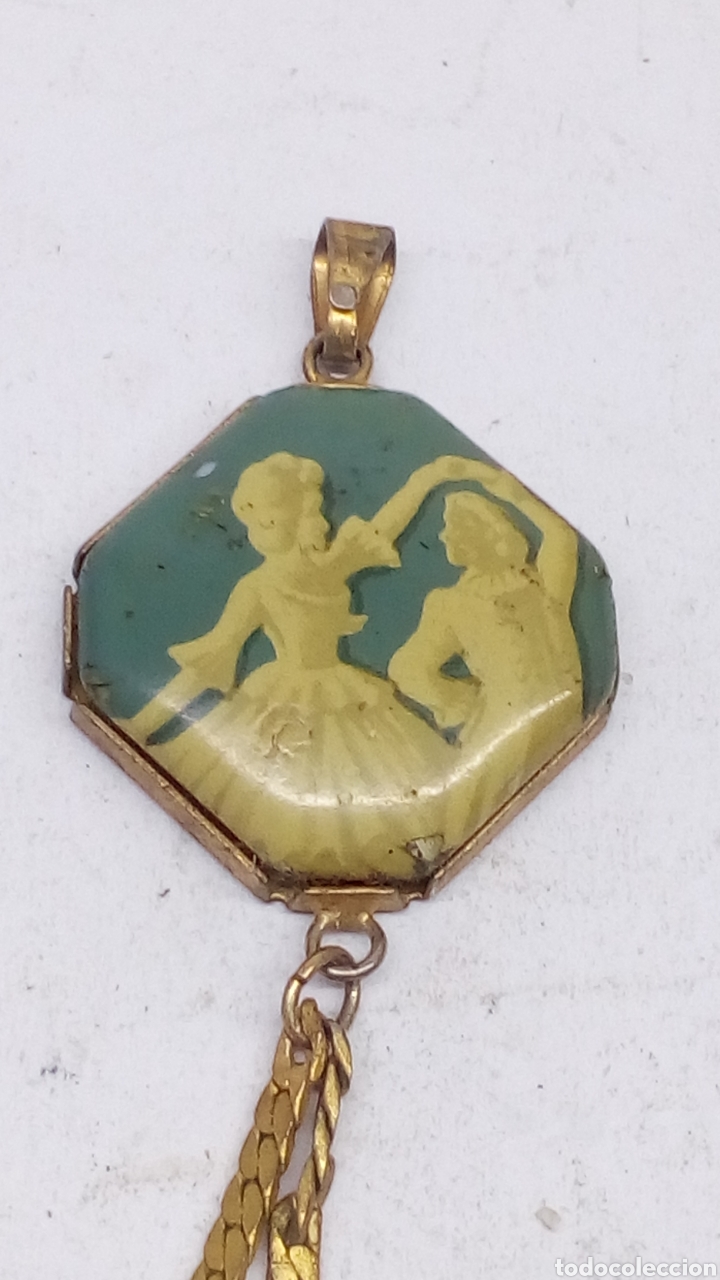 Joyeria: Colgante antiguo con dibujo - Foto 2