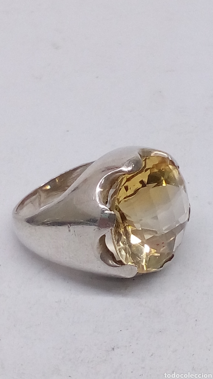 Joyeria: Anillo de plata y citrino/S90 - Foto 2