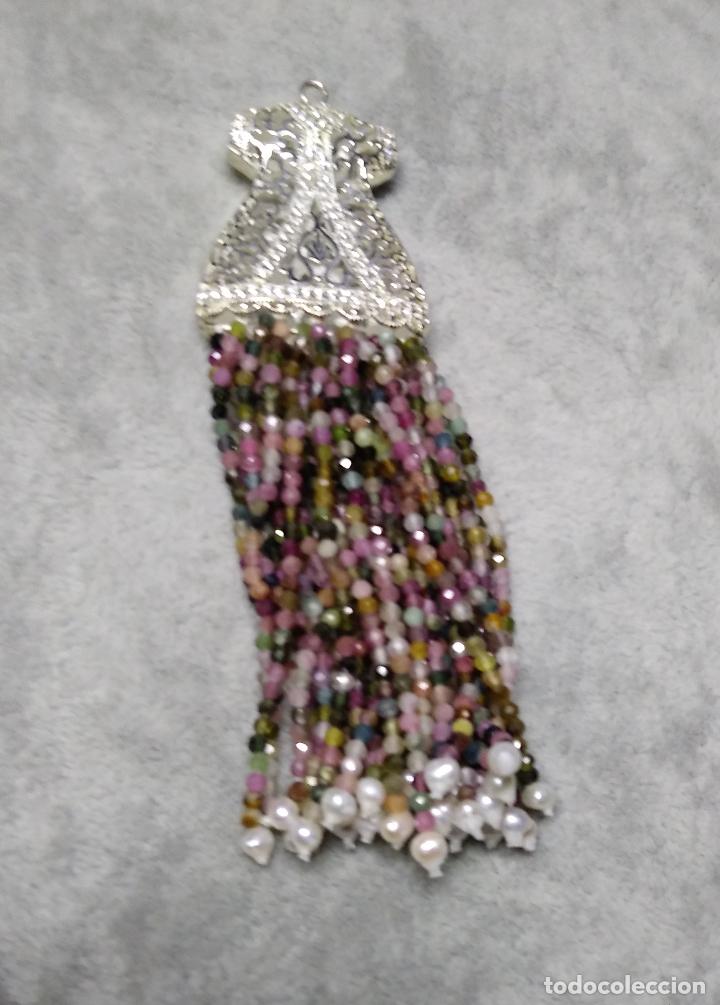 Joyeria: KIMONO PLATA 925 CON BORLA DE TURMALINAS. - Foto 3