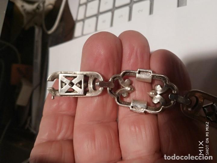 Joyeria: IMPORTANTE BROCHE Y PULSO PLATA CONTRASTADA - Foto 10