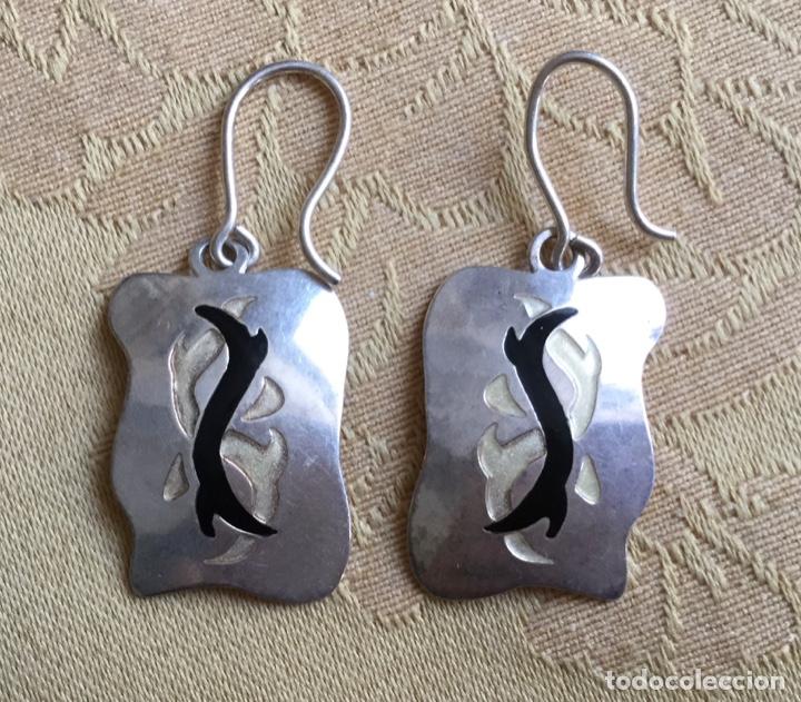 Joyeria: PENDIENTES ORIENTALES PLATA DE LEY Y ESMALTE - Foto 1