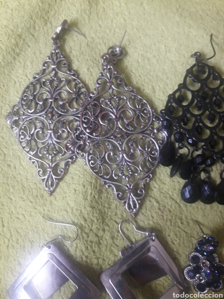 Joyeria: Lote de 9 parejas de pendientes - Foto 2