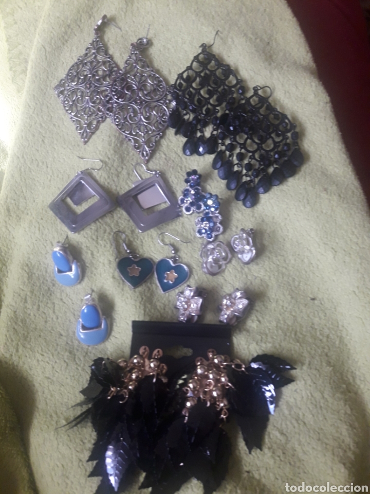 Joyeria: Lote de 9 parejas de pendientes - Foto 1