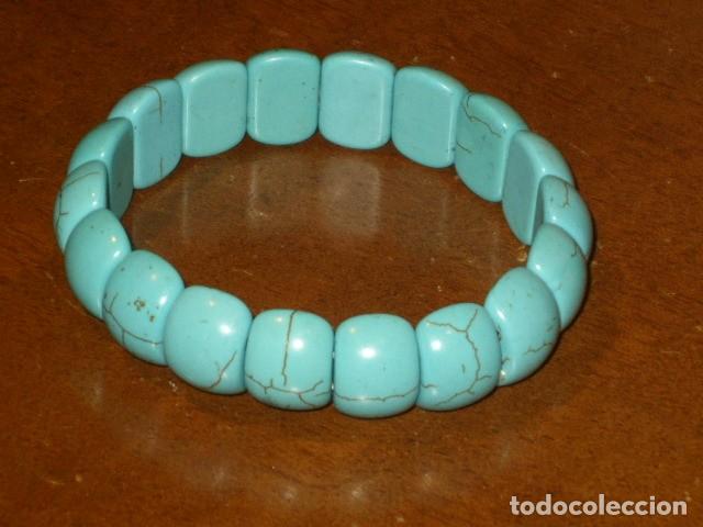 Joyeria: PULSERA DE PIEZAS TURQUESA. - Foto 1