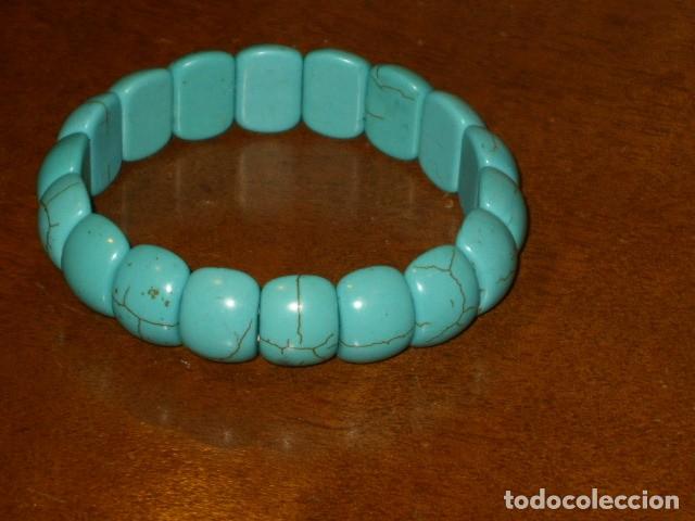 Joyeria: PULSERA DE PIEZAS TURQUESA. - Foto 2