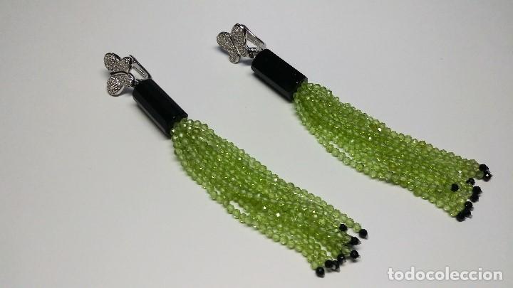 Joyeria: PENDIENTES DE &Oacute;NIX Y PERIDOTO NATURAL. - Foto 4