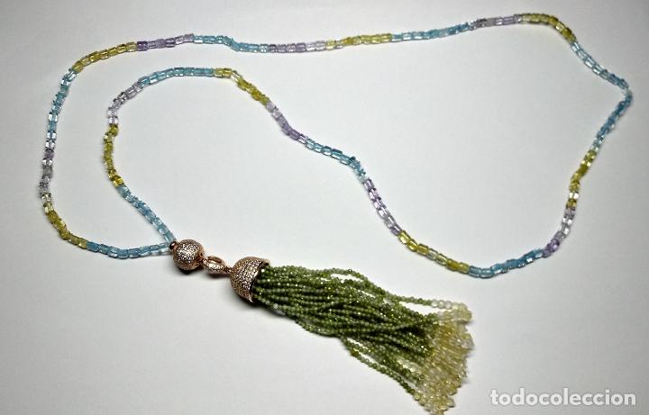 Joyeria: COLLAR LARGO DE MULTIGEMA CON BORLA. - Foto 3