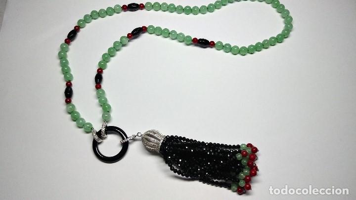 Joyeria: COLLAR DE JADE, &Oacute;NIX Y CORAL. - Foto 1