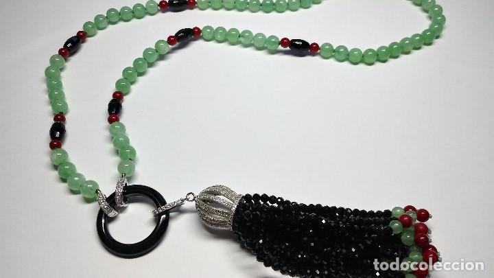 Joyeria: COLLAR DE JADE, &Oacute;NIX Y CORAL. - Foto 3