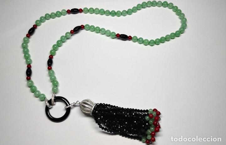 Joyeria: COLLAR DE JADE, &Oacute;NIX Y CORAL. - Foto 4