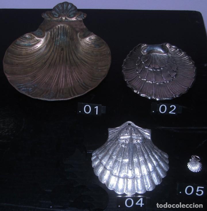 Joyeria: LOTE DE 4 CONCHAS en diferentes materiales y tama&ntilde;os. - Foto 1