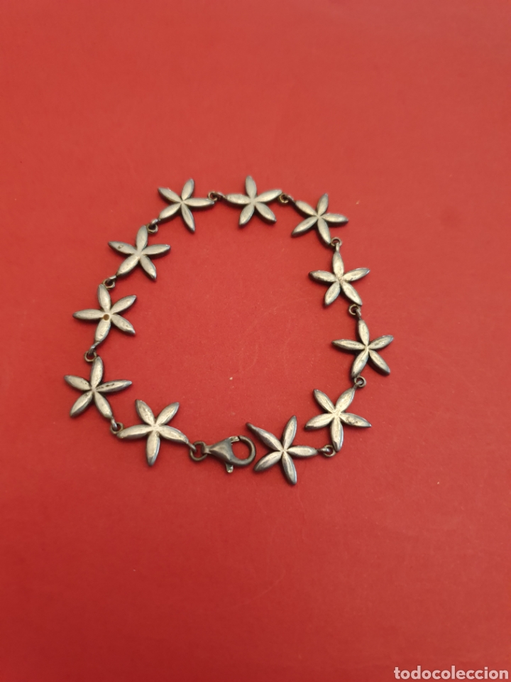 Joyeria: Pulsera de Plata Con Margaritas. - Foto 1