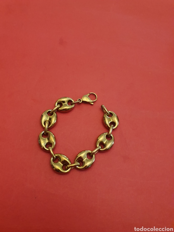 Joyeria: Pulsera de plata con un ba&ntilde;o dorado. - Foto 1