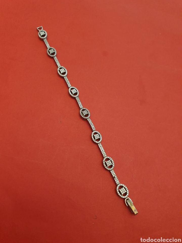 Joyeria: Pulsera de plata con circonitas. - Foto 1