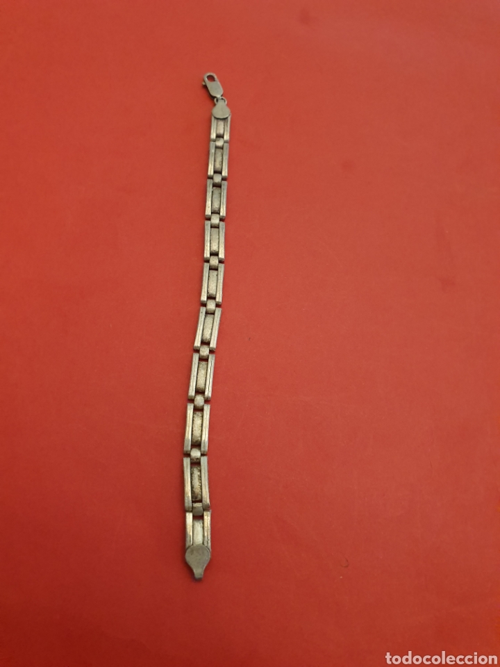 Joyeria: Pulsera de plata.Con eslabones en forma cuadrada. - Foto 1