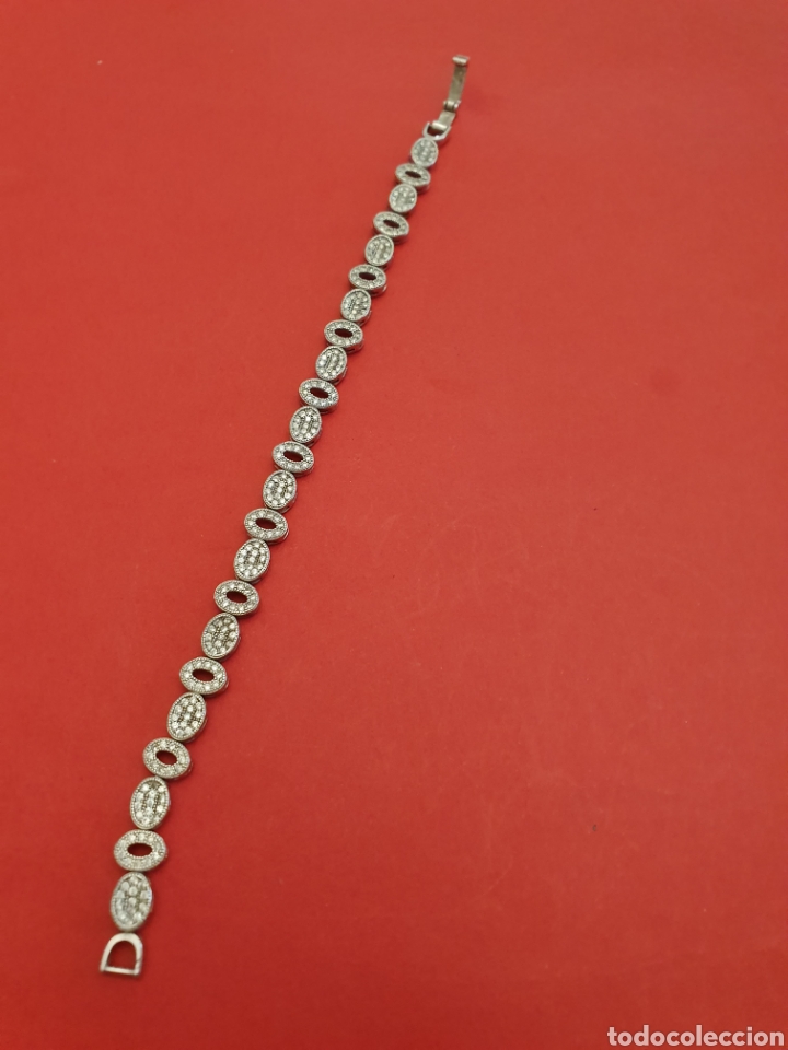 Joyeria: Pulsera de plata con circonitas. - Foto 1