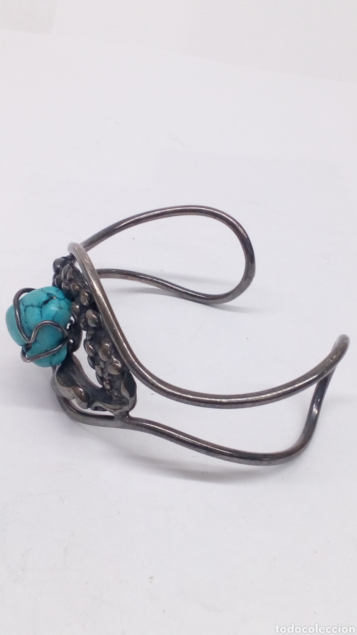 Joyeria: Pulsera de plata y turquesa - Foto 2