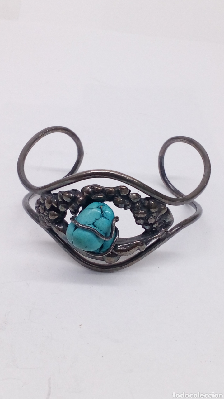 Joyeria: Pulsera de plata y turquesa - Foto 1