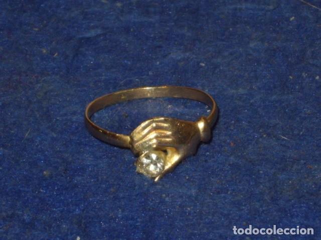 anillo oro bajo 8 9 kilates mano con circonita Compra venta en