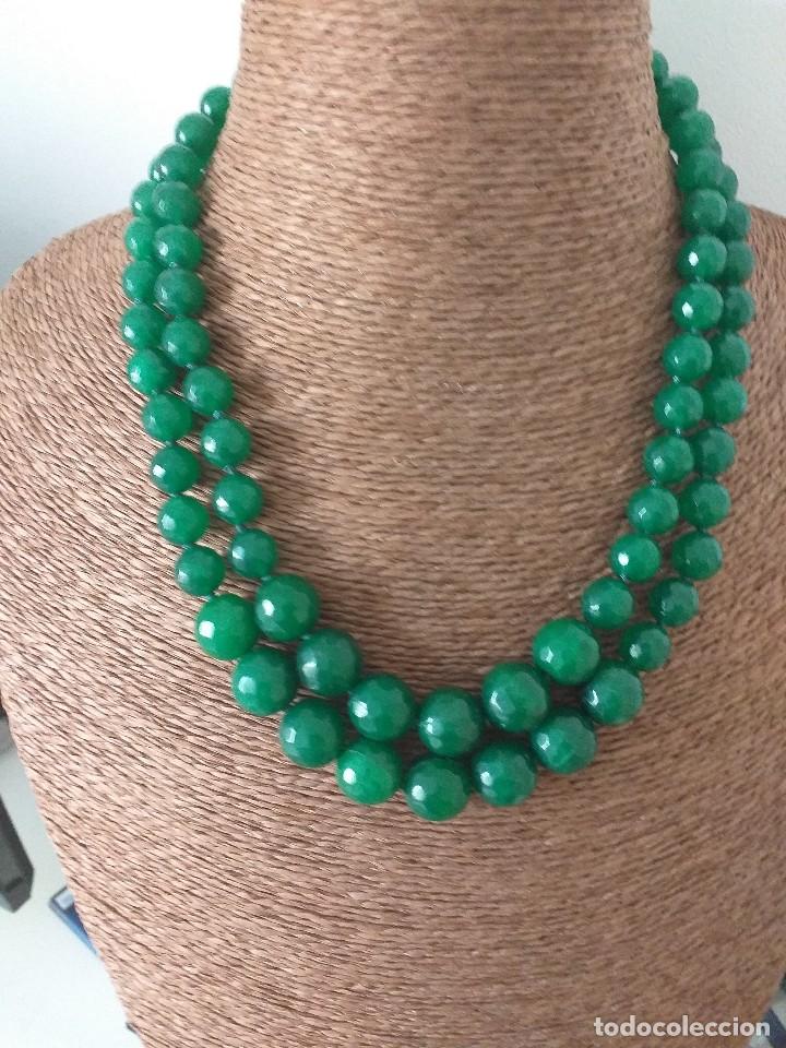 Joyeria: Collar de dos vueltas de &aacute;gatas naturales - Foto 2
