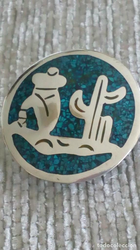 Joyeria: BROCHE DE PLATA Y TURQUESA - Foto 5