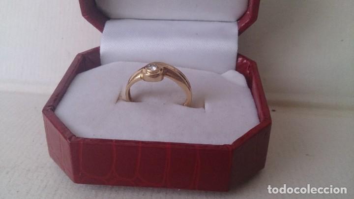 Joyeria: ANILLO DE ORO 18KLTS Y BRILLANTE - Foto 1
