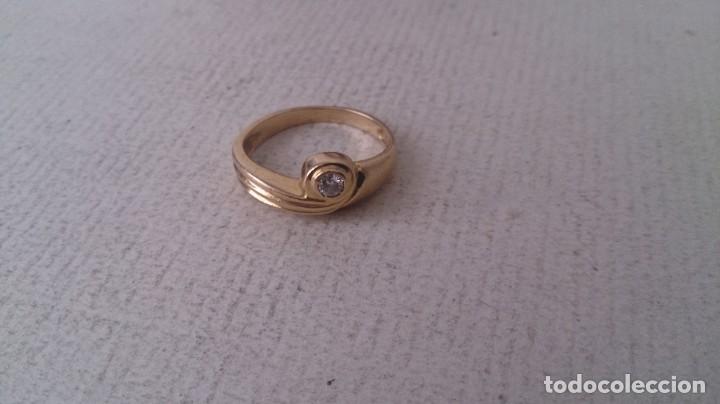 Joyeria: ANILLO DE ORO 18KLTS Y BRILLANTE - Foto 3