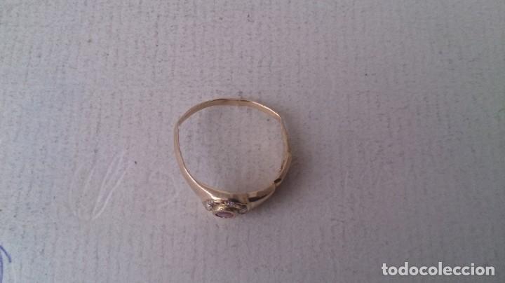 Joyeria: ANILLO DE ORO 18 KLTS Y GRANATE - Foto 4
