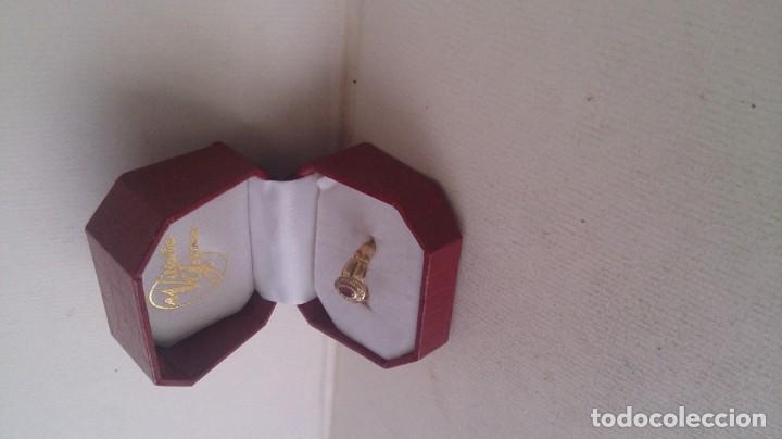 Joyeria: ANILLO DE ORO 18 KLTS Y GRANATE - Foto 9