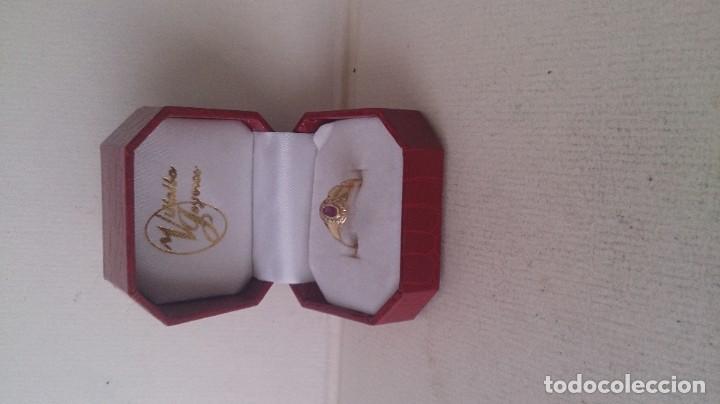 Joyeria: ANILLO DE ORO 18 KLTS Y GRANATE - Foto 10