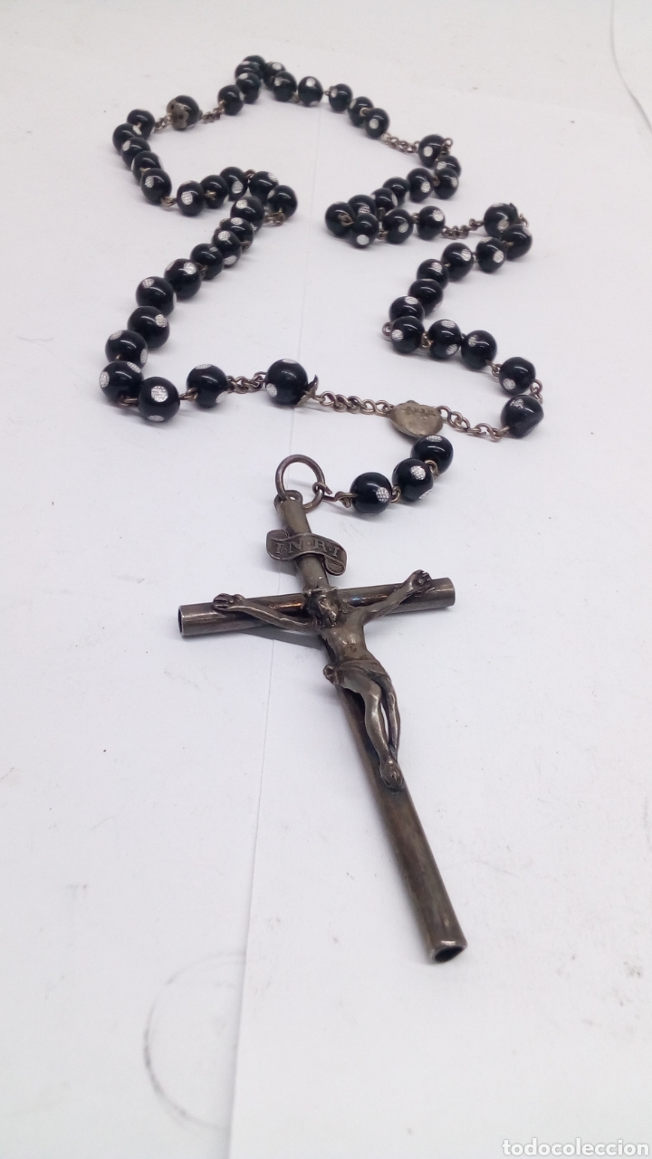 Joyeria: Rosario de plata y onix - Foto 1