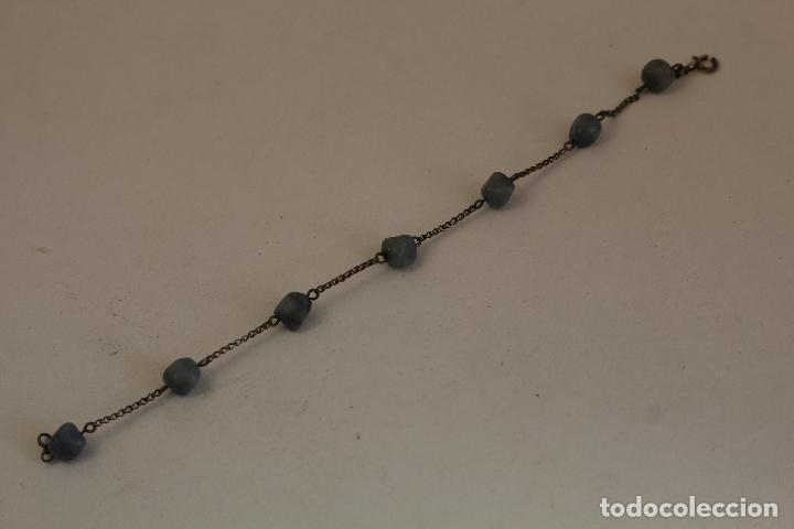 Joyeria: pulsera en plata de ley con abalorios azules - Foto 2