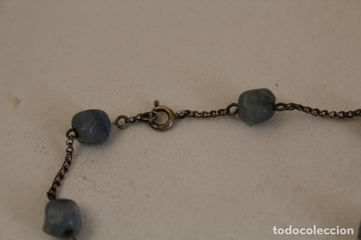 Joyeria: pulsera en plata de ley con abalorios azules - Foto 4