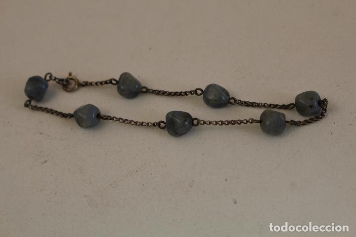 Joyeria: pulsera en plata de ley con abalorios azules - Foto 5