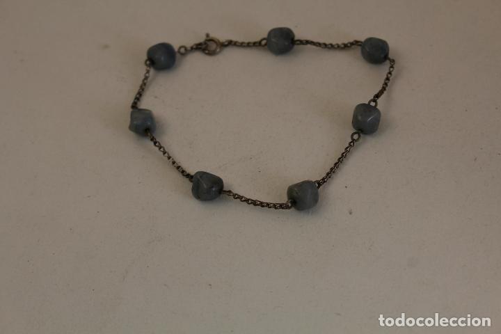 Joyeria: pulsera en plata de ley con abalorios azules - Foto 6