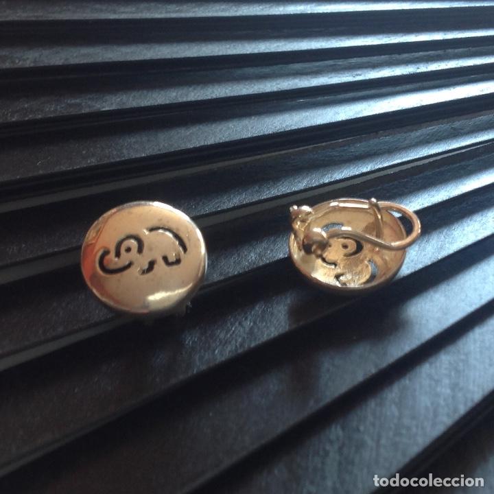 Joyeria: Pendientes de plata de ley. Cierre omega.Elefante - Foto 5