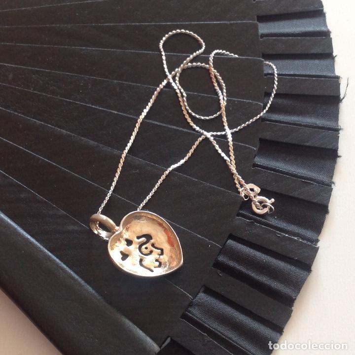 Joyeria: Gargantilla de plata de ley . Coraz&oacute;n. Elefante. - Foto 5