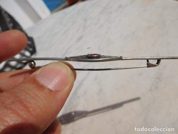Joyeria: Aguja de plata pp siglo XX - Foto 2