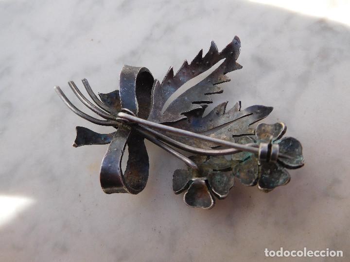 Joyeria: Broche de plata y marquesitas pp siglo XX - Foto 4