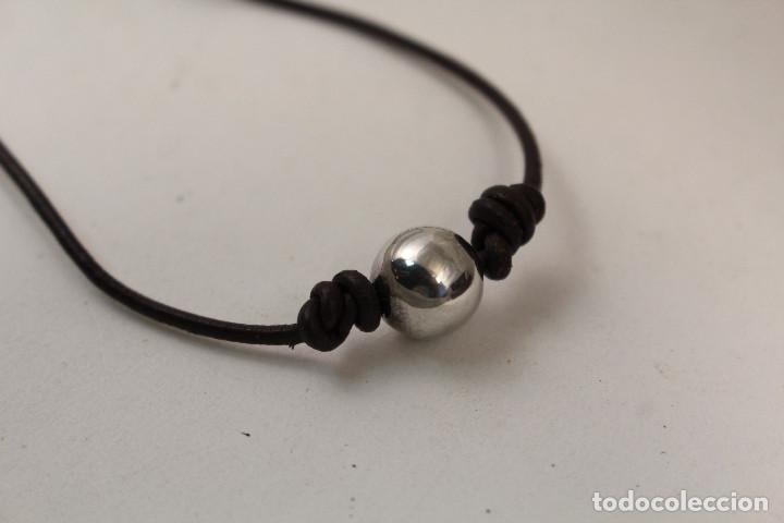 Joyeria: gargantilla cord&oacute;n con cuenta de plata de ley - Foto 1