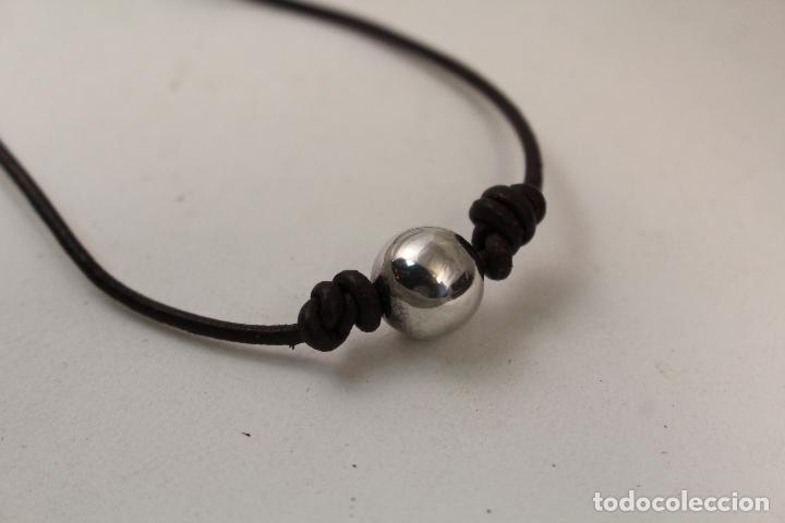 Joyeria: gargantilla cord&oacute;n con cuenta de plata de ley - Foto 2