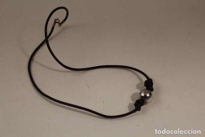 Joyeria: gargantilla cord&oacute;n con cuenta de plata de ley - Foto 4