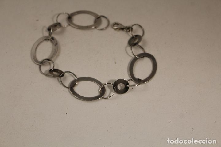 Joyeria: pulsera con aros  de plata de ley - Foto 4
