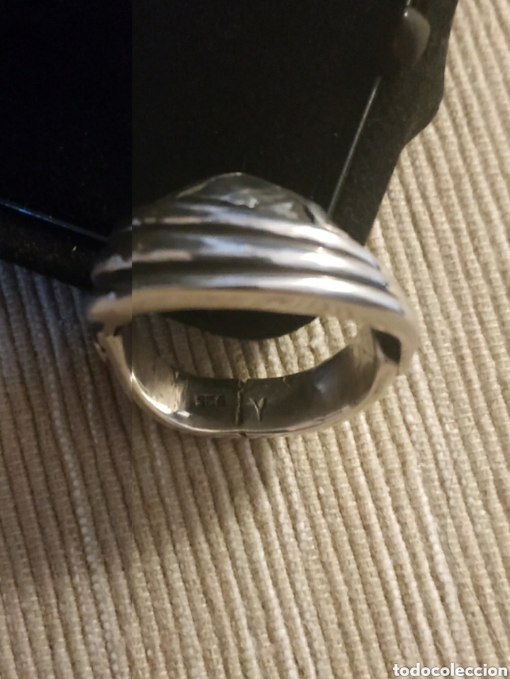 Joyeria: Antiguo anillo de plata maciza - Foto 1