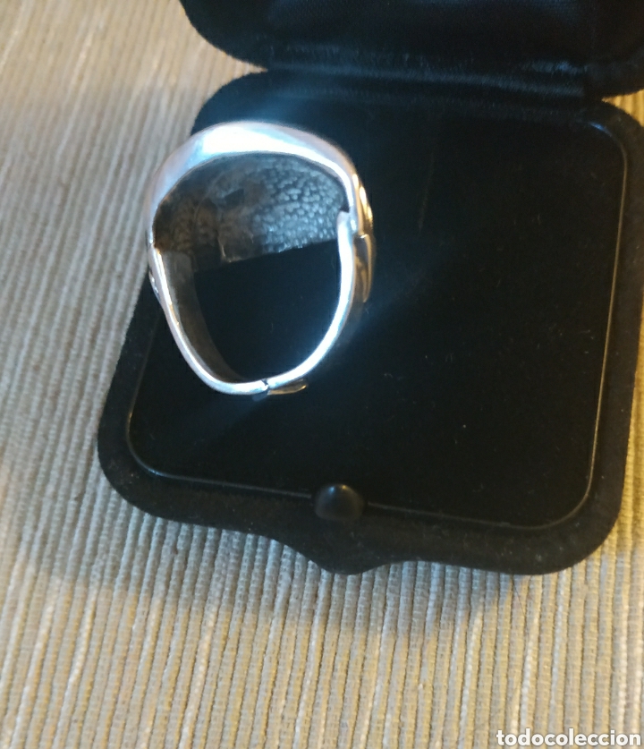 Joyeria: Antiguo anillo de plata maciza - Foto 3