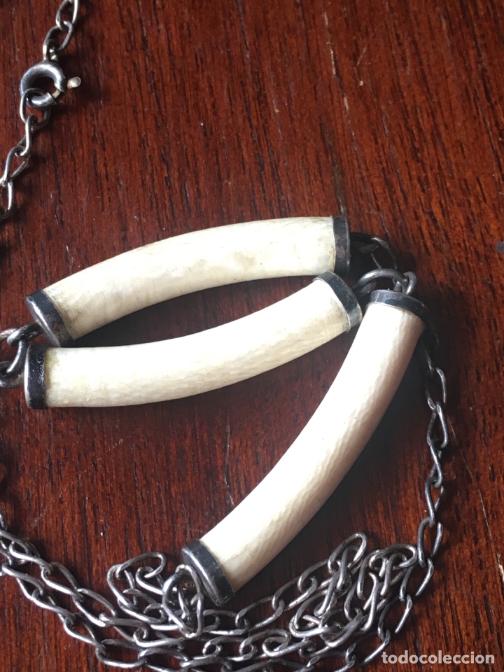 Joyeria: Collar de plata maciza con hueso - Foto 4