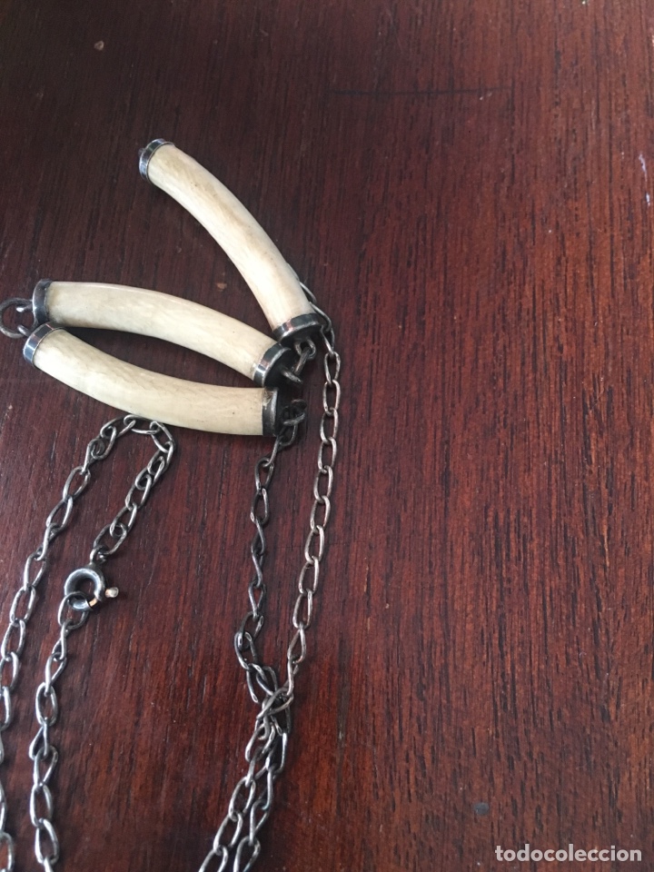 Joyeria: Collar de plata maciza con hueso - Foto 5
